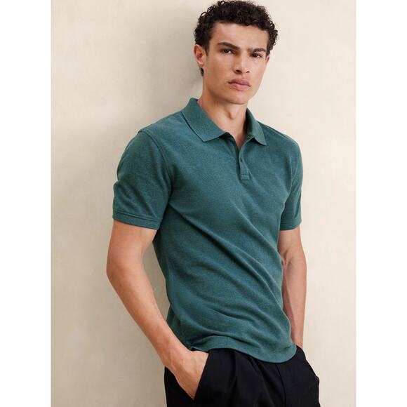 Banana Republic Other - Banana Republic Organic Cotton Pique Polo Mens XL Summer Sporty Preppy Casual